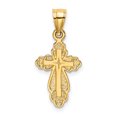 thumbnail image 1 of FJC Finejewelers 14k Yellow Gold Cross Inside Crosssolid Charm, 1 of 4