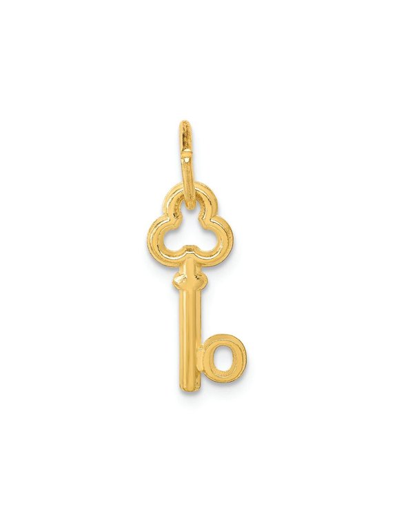 FJC Finejewelers 14k Yellow Gold Initial O Key Charm