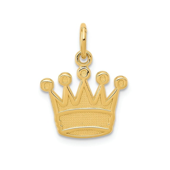 FJC Finejewelers 14k Yellow Gold Kings Crown Charm