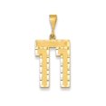 thumbnail image 1 of FJC Finejewelers 14k Yellow Gold Large Bright Cut Number 11 Charm, 1 of 4