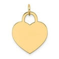 thumbnail image 1 of FJC Finejewelers 14k Yellow Gold Large Engravable Heart Charm, 1 of 4