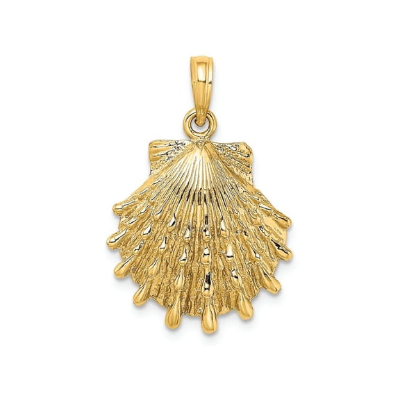 FJC Finejewelers 14k Yellow Gold Lion's Paw Shell Charm