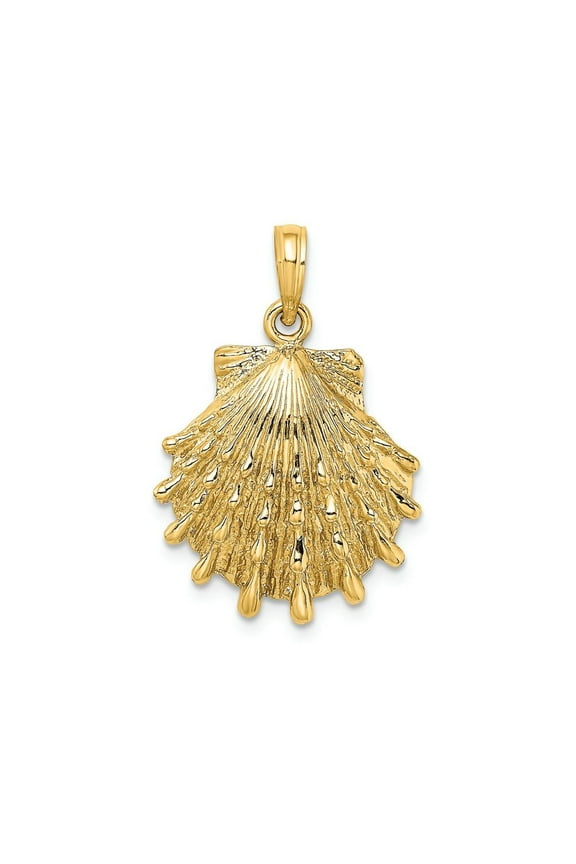 FJC Finejewelers 14k Yellow Gold Lion's Paw Shell Charm