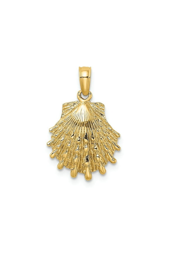 FJC Finejewelers 14k Yellow Gold Lion's Paw Shell Charm