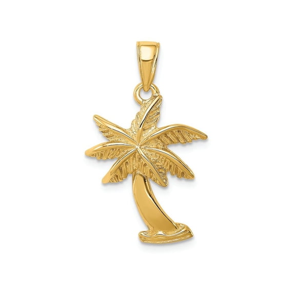 FJC Finejewelers 14k Yellow Gold Palm Tree Charm