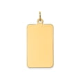 thumbnail image 1 of FJC Finejewelers 14k Yellow Gold Plain .018 Gauge Rectangular Engravable Disc Charm, 1 of 2