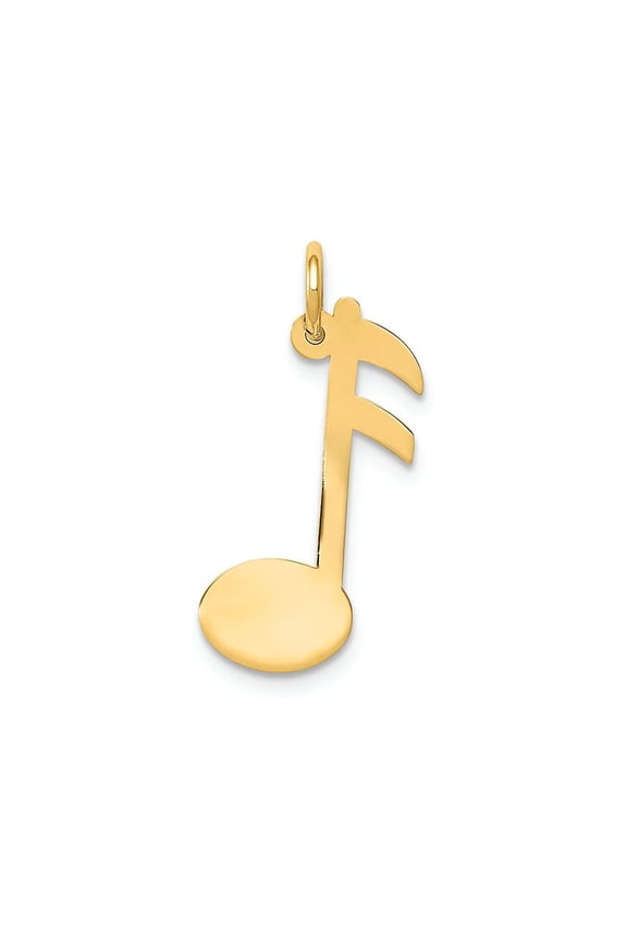 FJC Finejewelers 14k Yellow Gold Polished Musical Note Charm