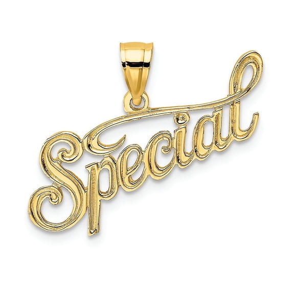 FJC Finejewelers 14k Yellow Gold Polished Textured Special Charm