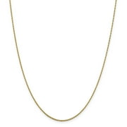 GOLD TIME FJC Finejewelers 14k Yellow Gold Rope Chain Necklace