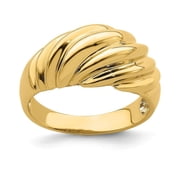 FJC Finejewelers 14k Yellow Gold Shrimp Fashion Domefashion Charm