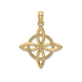 thumbnail image 1 of FJC Finejewelers 14k Yellow Gold Sm Celtic Eternity Knot Charmcut-out Circle, 1 of 6