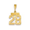 thumbnail image 1 of FJC Finejewelers 14k Yellow Gold Small Bright Cut Number 28 Charm, 1 of 4