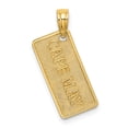 thumbnail image 1 of FJC Finejewelers 14k Yellow Gold Small Cape May License Plate Charm Female Adult, 1 of 4