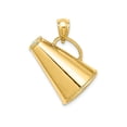 thumbnail image 1 of FJC Finejewelers 14k Yellow Gold Solid Polished 3d Large Megaphone Charm, 1 of 7