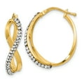 thumbnail image 1 of FJC Finejewelers 14k Yellow Gold Swarovski Earrings Female Adult, 1 of 5
