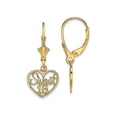 thumbnail image 1 of FJC Finejewelers 14k Yellow Gold Sweet 16 In Heartleverback Earringscut-out, 1 of 3