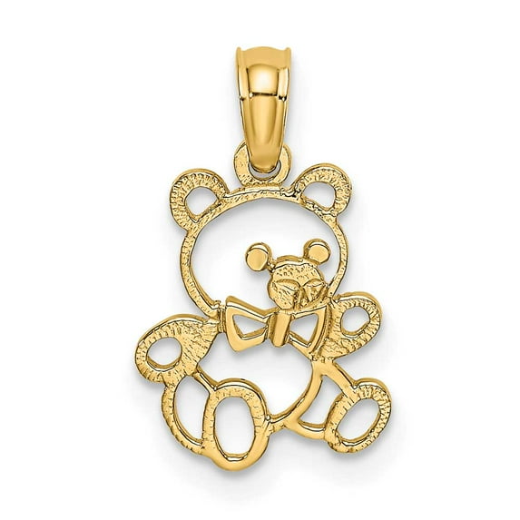 FJC Finejewelers 14k Yellow Gold Teddy Bear Charm