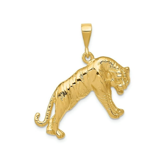 FJC Finejewelers 14k Yellow Gold Tiger Charm