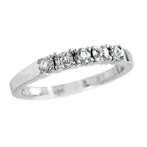 FJC Finejewelers 2.5mm White Topaz Band / Ring