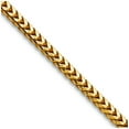 thumbnail image 1 of 14k Yellow Gold Solid Polished 2.5mm Franco Chain Necklace 20 Inch Lobster Claw Chain Necklace for Women and Men, 1 of 2
