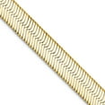 thumbnail image 1 of 14k Yellow Gold Solid Polished 5.5mm Silky Herringbone Chain Necklace 20 Inch Lobster Claw Chain Necklace for Women and, 1 of 2