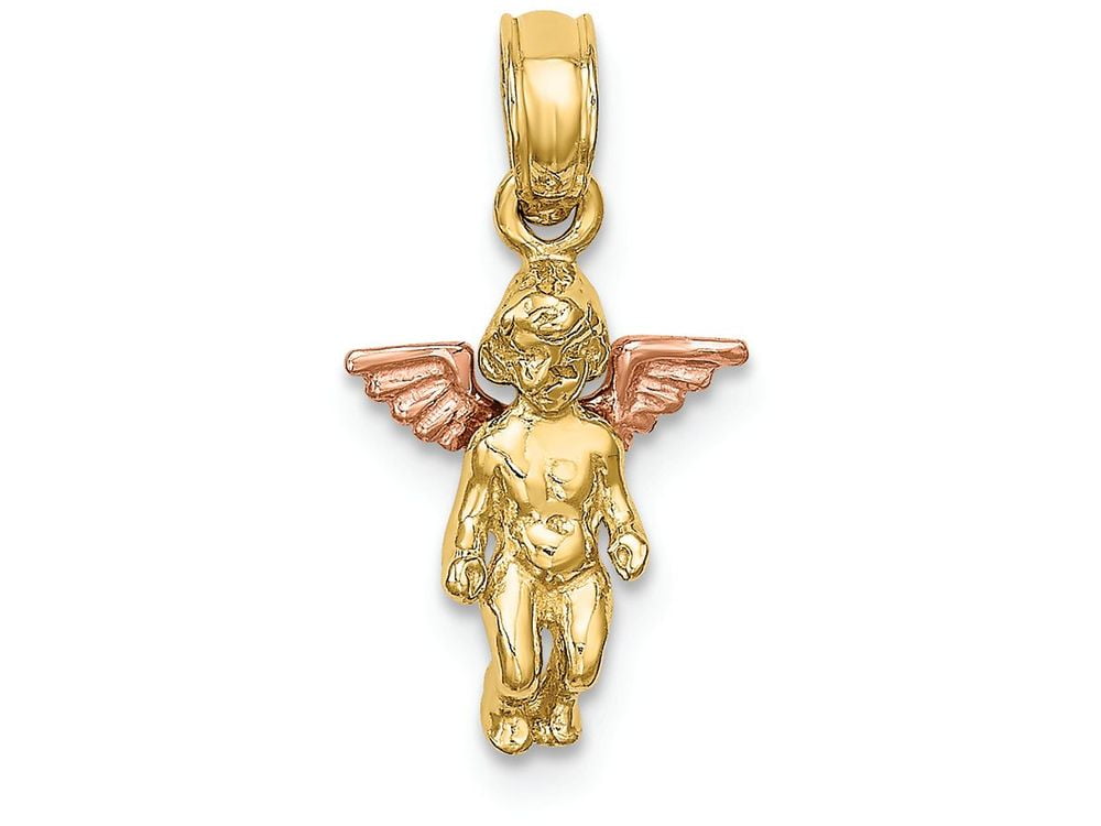 FJC Finejewelers 3d Mini Guardian Angel with Pink Wings Charm - Walmart.com