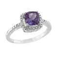 thumbnail image 1 of FJC Finejewelers 6x6mm Cushion-Cut Amethyst Ring, 1 of 6
