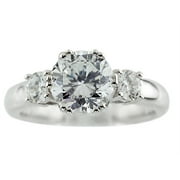 FJC Finejewelers 8mm White Round Cubic Zirconia Ring