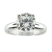 FJC Finejewelers 8mm White Round Cubic Zirconia Ring