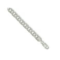 thumbnail image 1 of FJC Finejewelers 925 Sterling Silver 7.6mm Double Link Charm Bracelet 8 Inches, 1 of 6