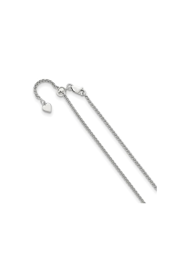 FJC Finejewelers 925 Sterling Silver Adjustable Spiga Chain 30 Inches x 1.9 mm