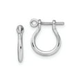 thumbnail image 1 of FJC Finejewelers 925 Sterling Silver Dangle Polished Small Shackle Link Screw Earrings 14 mm x 11 mm, 1 of 6