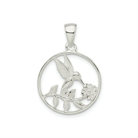 FJC Finejewelers 925 Sterling Silver Hummingbird Charm 29 x 19 mm