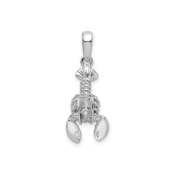 FJC Finejewelers 925 Sterling Silver Polished 3D Moveable Lobster Charm 25 x 10 mm