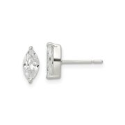 FJC Finejewelers 925 Sterling Silver Polished 9x Marquise CZ Stud Earrings 9 x 4 mm