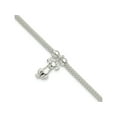 thumbnail image 1 of FJC Finejewelers 925 Sterling Silver Polished CZ Dog Charm Bracelet 7.25 Inches x 8.64 mm, 1 of 5