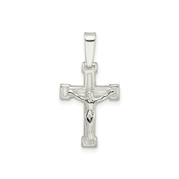 FJC Finejewelers 925 Sterling Silver Polished Crucifix Charm 27 x 14 mm