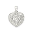thumbnail image 1 of FJC Finejewelers 925 Sterling Silver Polished Heart Charm 21 x 15 mm, 1 of 6