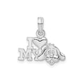 thumbnail image 1 of FJC Finejewelers 925 Sterling Silver Rhodium Plated Polished I Heart My Dog Charm 15 mm, 1 of 6