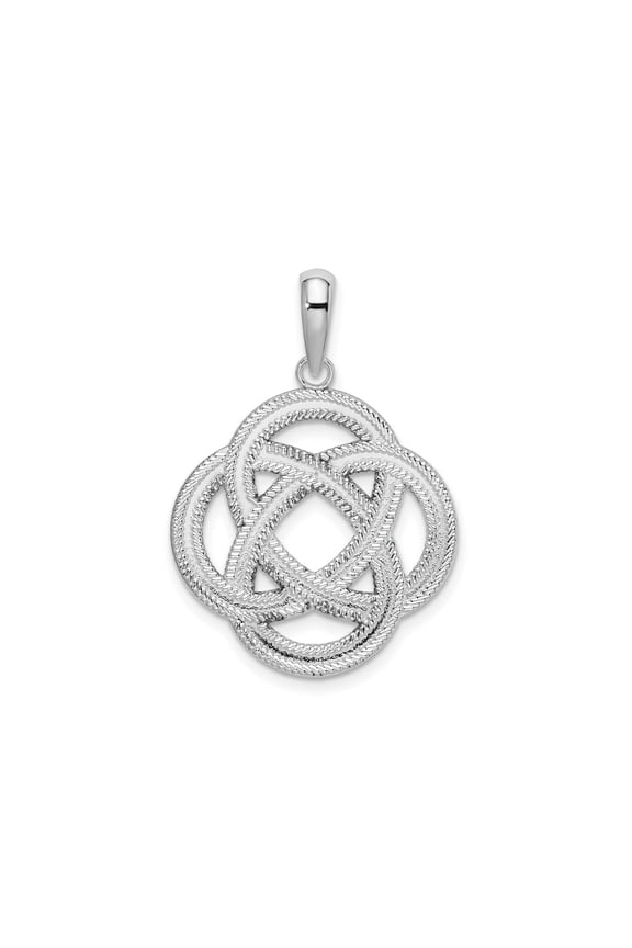 FJC Finejewelers 925 Sterling Silver d Polished Celtic Circle Eternity Knot Charm 22 mm