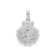 thumbnail image 1 of FJC Finejewelers 925 Sterling Silver d Polished/Textured Shell with Starfish Charm 23 x 14 mm, 1 of 6