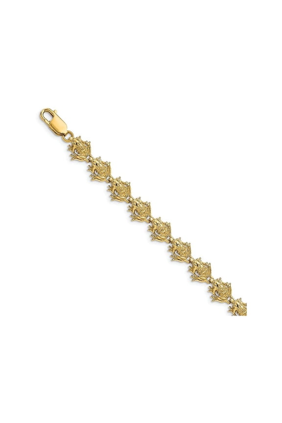 FJC Finejewelers Mini Frog Link Bracelet