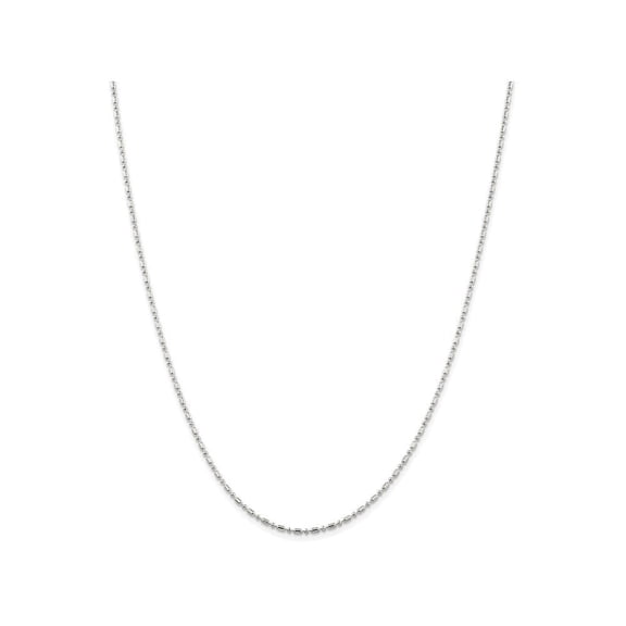 FJC Finejewelers Sterling Silver 1.5mm Fancy Beaded Chain Necklace
