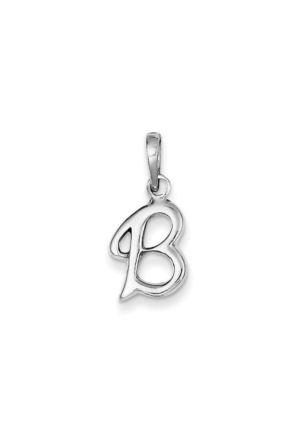 FJC Finejewelers Sterling Silver Initial B Pendant Necklace - Chain Included