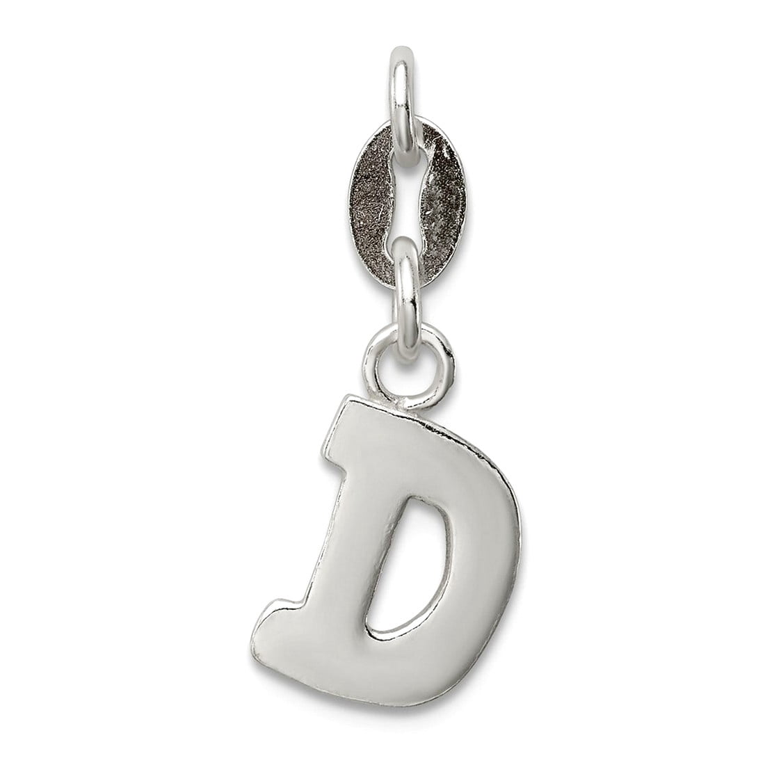 FJC Finejewelers Sterling Silver Initial D Pendant Necklace Chain ...