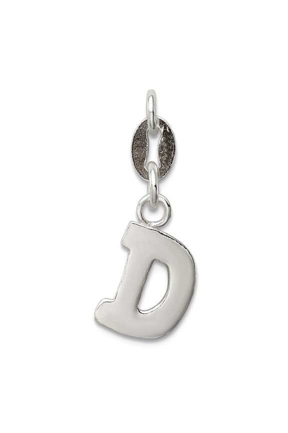 FJC Finejewelers Sterling Silver Initial D Pendant Necklace Chain Included Female Adult