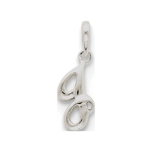 FJC Finejewelers Sterling Silver Initial J Pendant Necklace - Chain Included