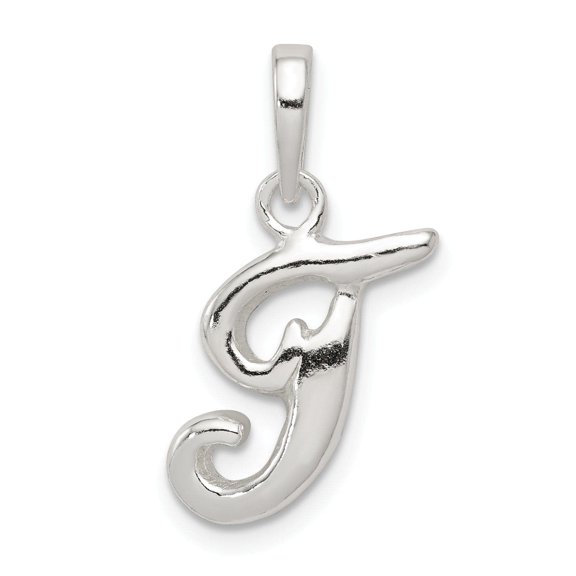 FJC Finejewelers Sterling Silver Initial T Pendant Necklace - Chain Included