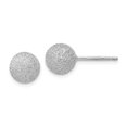 thumbnail image 1 of Leslie's SS Radiant Essence Rhodium-plated 8mm Ball Post Earrings, 1 of 3