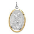 thumbnail image 1 of FJC Finejewelers Sterling Silver St. Michael Medal Pendant Necklace - Chain Included, 1 of 5